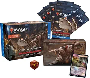 Magic: The Gathering Commander Legends: Battle for Baldur’s Gate Bundle | 8 Set Boosters + Accessories