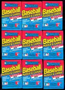 Lot of 9 1989 Donruss Baseball Wax Packs (135 Cards) Possible Ken Griffey Jr Rookie Card