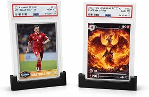 5 Pack PSA Graded Slab Stand – Graded Card Display Holder, Sports Card Display Stand, Trading Card Stand for Graded Cases, Baseball Cards, TCG cards Collectible Card Holder