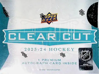 2023-24 NHL Upper Deck UD Clear Cut Hockey Factory Sealed Hobby Box
