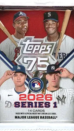 2026 Topps Series 1 Baseball EXCLUSIVE Sealed MEGA Foil Pack-14 New Cards!