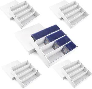 5-Pack Toploader Trading Card Storage Box, 4 Row 3200 Count Cardboard Box
