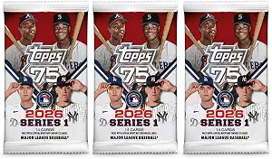 2026 Topps Series 1 Baseball Cards Value Pack – 3 Factory Sealed Packs (42 Cards Total)