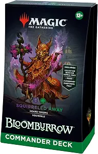 Magic: The Gathering Bloomburrow Commander Deck - Squirreled Away (100-Card Deck, 2-Card Collector Booster Sample Pack + Accessories)