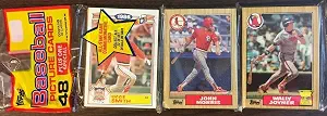 1987 Topps Baseball Card Rack Pack - 48 Cards - Factory Sealed