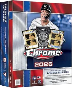 New | 2026 ToppsCHROME Baseball MEGA Box | Chase Gold Logoman Cards | Rare Relics, Autographs, & Autograph Relic Cards | Stars, Rookies & Legends | Exlusive Parallels