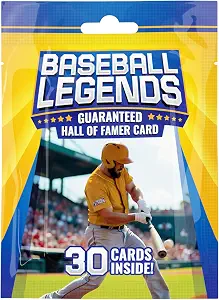 Baseball Legends Pack| 30 Baseball Cards | Guaranteed Hall of Fame Player Sports Card