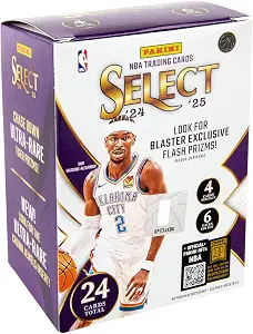 2024–25 Panini Select Basketball Blaster Box – Official NBA Trading Cards – Retail Exclusive Parallels, Inserts & Rookie Cards – Sealed Box