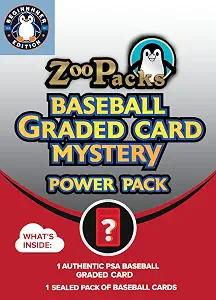 Graded Baseball Card Mystery Pack - Beginner Edition | 1 PSA, BGC, CGC or SGC Graded Card & 1 Pack of Baseball Cards | Contains 1 Vintage, Rookie, Legend or Current Star.