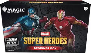 Magic: The Gathering | Marvel Super Heroes Beginner Box | 2-Player Card Game | Includes 2 Tutorial Decks, 8 Themed Half-Decks, 2 Playboards, 2 Spindowns, and More