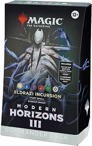 Magic: The Gathering Modern Horizons 3 Commander Deck – Eldrazi Incursion (100-Card Deck, 2-Card Collector Booster Sample Pack + Accessories)
