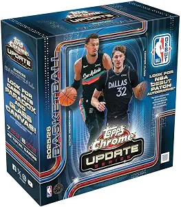 2025-2026 Topps NBA Chrome Update Series Basketball Trading Card Mega Box