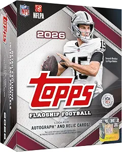 2026 Topps NFL Flagship Football - Factory Sealed - Mega Box