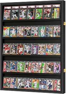 GYaozii 40 Large Graded Sports Baseball Card Display Case Wall Mount