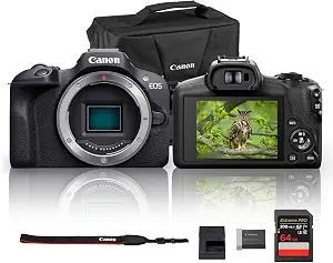 Canon R100 Mirrorless Camera Body Only (6052C002) Bundle