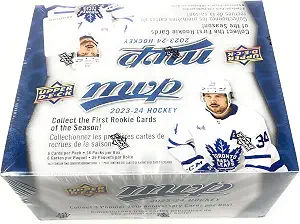 Upper Deck 2023-24 MVP Hockey Retail Box (36 Packs of Hockey Cards)