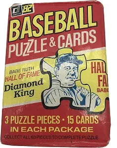 1982 Donruss Baseball Un-opened Pack of 15 Cards. Look for the Cal Ripken Jr. Rookie Card.