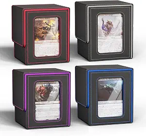 UAONO Card Deck Box for MTG Commander, Fits 100 Double-Sleeved Cards