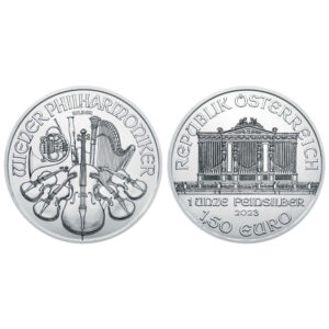 2023 Austria 1 oz Silver Philharmonic €1.50 Coin GEM BU