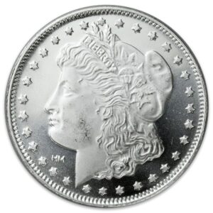 Highland Mint 1-oz Morgan Dollar Design Silver Round GEM BU