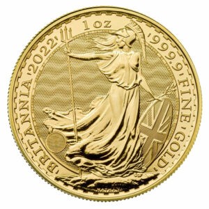 2022 Great Britain Gold Britannia 1 oz Gold £100 Coin GEM BU