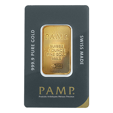 1 oz Gold Bar - PAMP Suisse (in assay)