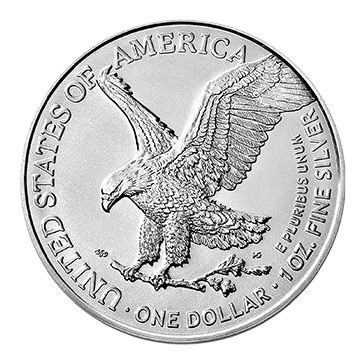 1 oz Silver American Eagle Coin (mid 2021 and newer)