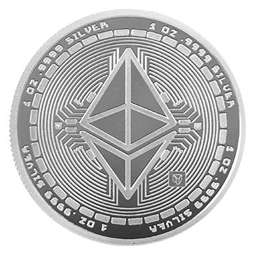 1 oz Silver Ethereum Round .9999
