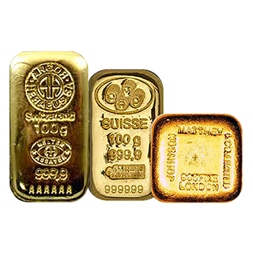 100 g Gold Cast Bar .999+