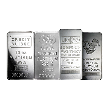 10 oz Platinum Bar 0.9995