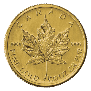 1/20 oz Gold Canadian Maple Leaf Coin