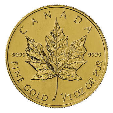 1/2 oz Gold Canadian Maple Leaf Coin