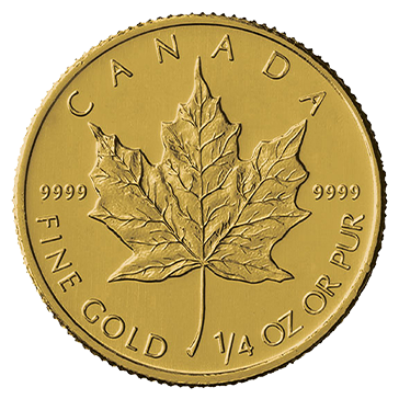 1/4 oz Gold Canadian Maple Leaf Coin