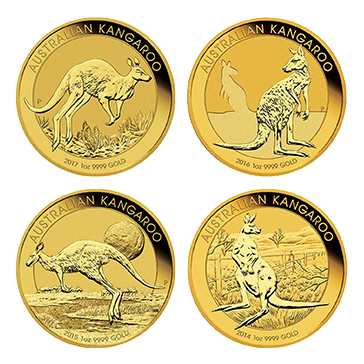 1 oz Gold Australian Kangaroo Coin (Random Year)