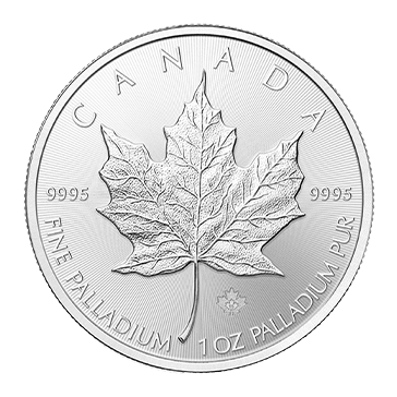 1 oz Palladium Canadian Maple Leaf Coin