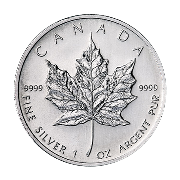 1 oz Silver Canadian Maple Leaf Coin