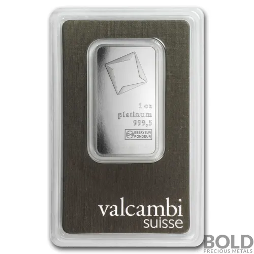 Platinum Bar Valcambi - 1 oz
