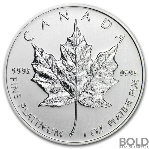 Platinum Canadian Maple Leaf *Random Date* - 1 oz