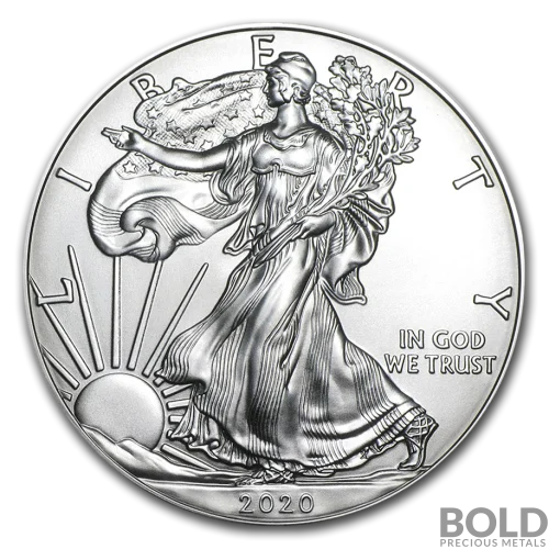 2020 Silver 1 oz American Eagle BU
