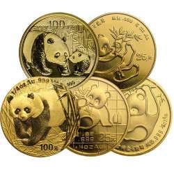 1/4 oz Chinese Gold Panda Coins - Random Year