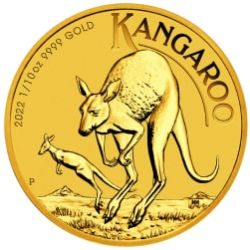 2022 1/10 oz Australian Kangaroo Gold Coin BU
