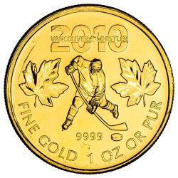 2010 1 oz Gold Maple Leaf Coin (Vancouver Olympics Edition)