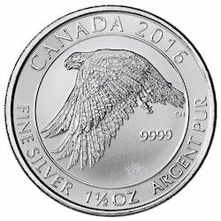 2016 1.5 oz Snow Falcon Silver Coin