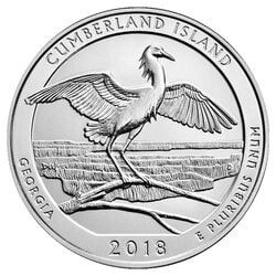 2018 Cumberland Island ATB 5 oz Silver Coin - America The Beautiful