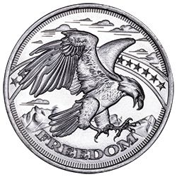 1/4 oz SD Bullion Silver Freedom Round