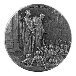 2021 2 oz Jesus Delivered Silver Coin - Biblical Series