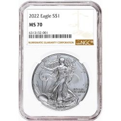 2022 NGC MS-70 American Silver Eagle Coin (Brown Label)
