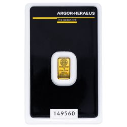 1 Gram Argor-Heraeus Kinebar Gold Bar