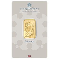 10 gram British Gold Britannia Bar - In Assay