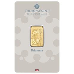5 gram British Gold Britannia Bar - In Assay